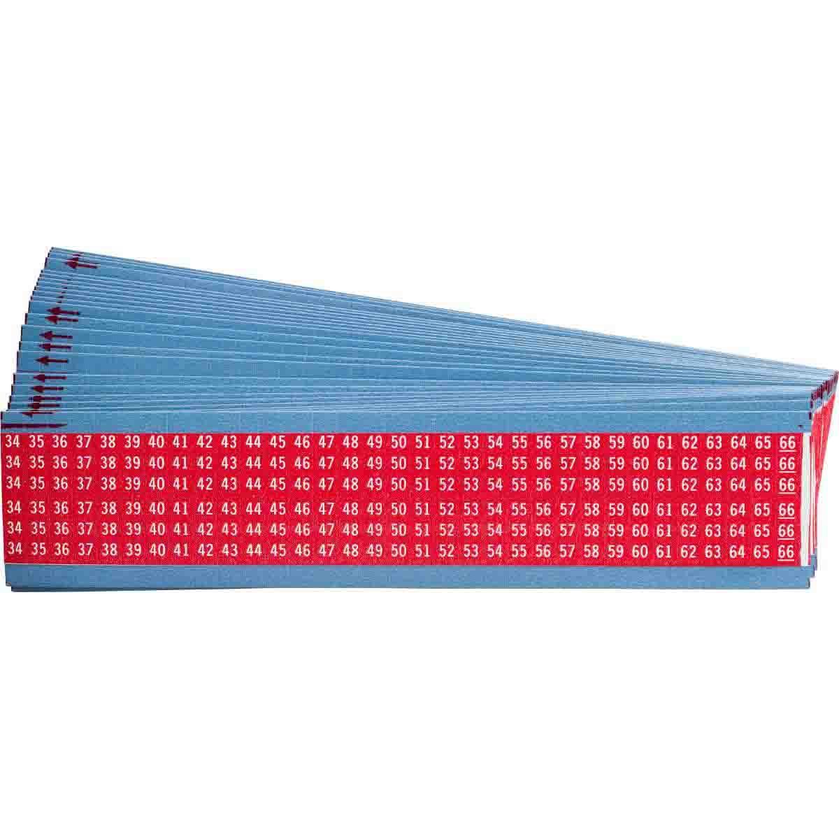 Brady® WM-34-66-RD-PK Wire Marker Cards