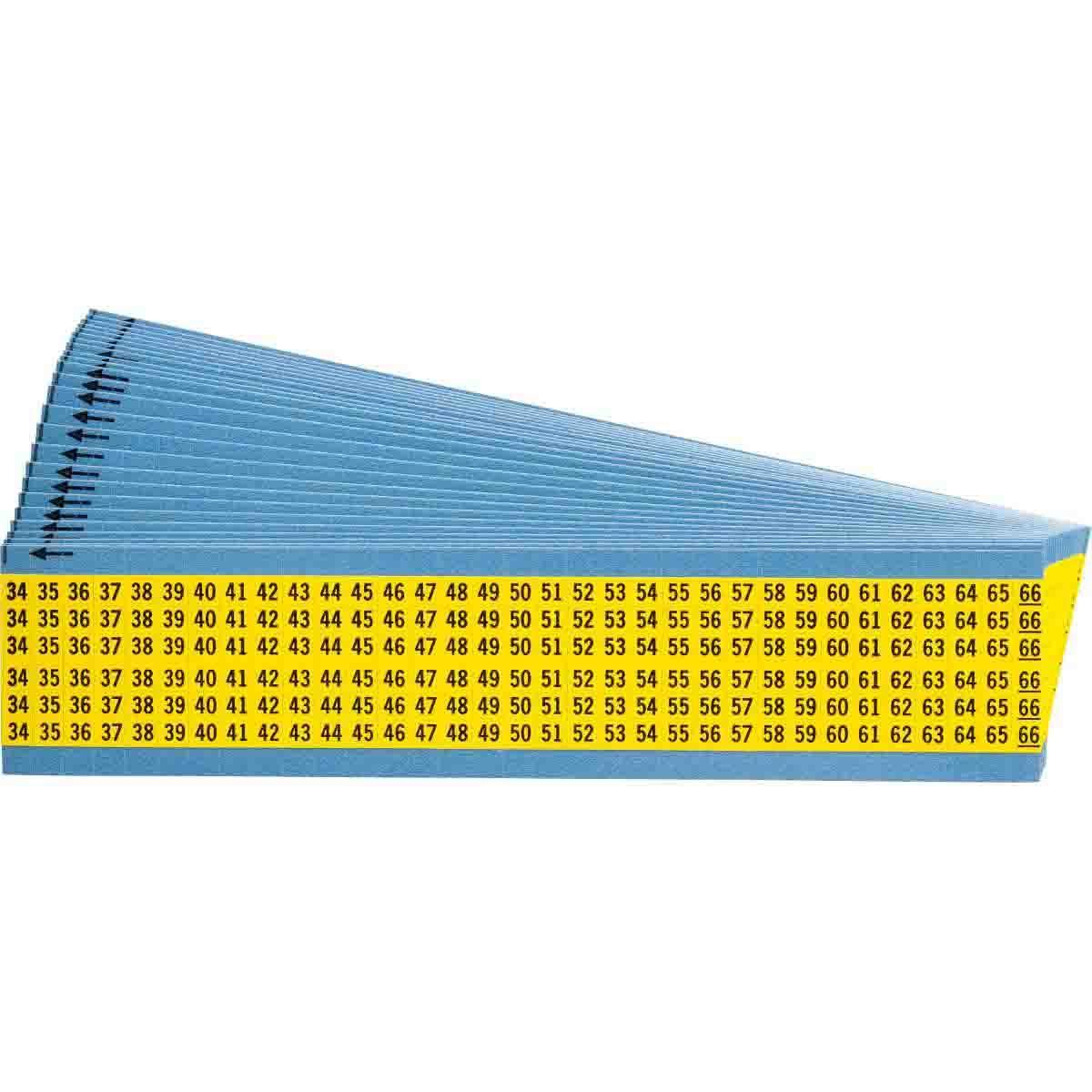 Brady® WM-34-66-YL-PK Wire Marker Cards
