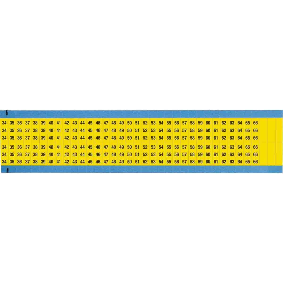 Brady® WM-34-66-YL-SC-PK Wire Marker Cards