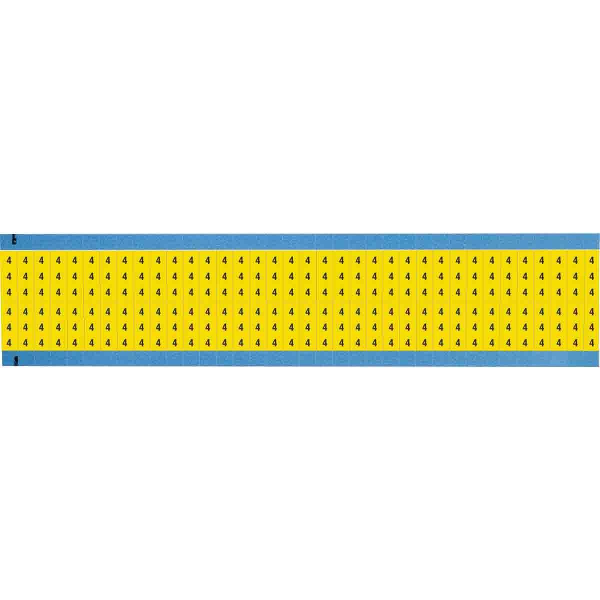 Brady® WM-4-YL-SC-PK Wire Marker Cards