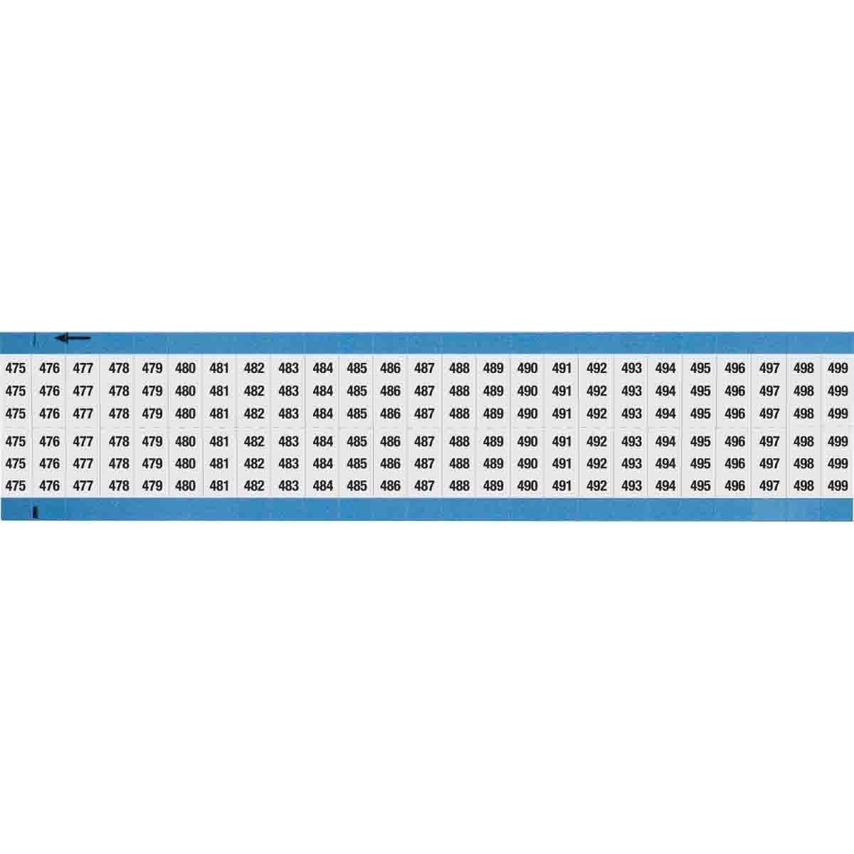 Brady® WM-475-499-SC-PK Wire Marker Cards