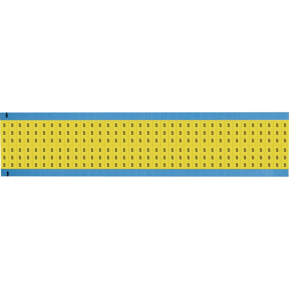 Brady® WM-5-YL-SC-PK Wire Marker Cards
