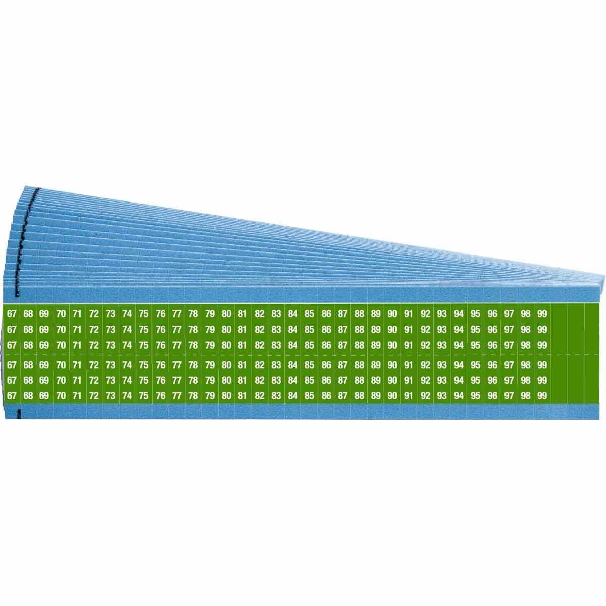 Brady® WM-67-99-GR-PK Wire Marker Cards