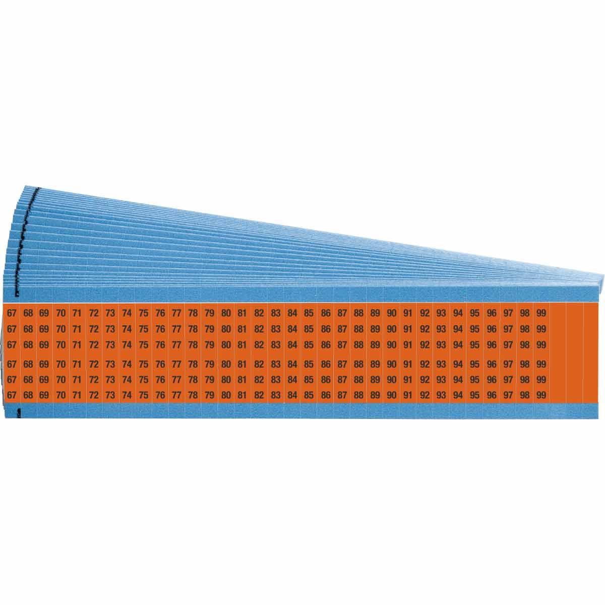 Brady® WM-67-99-OR-PK Wire Marker Cards