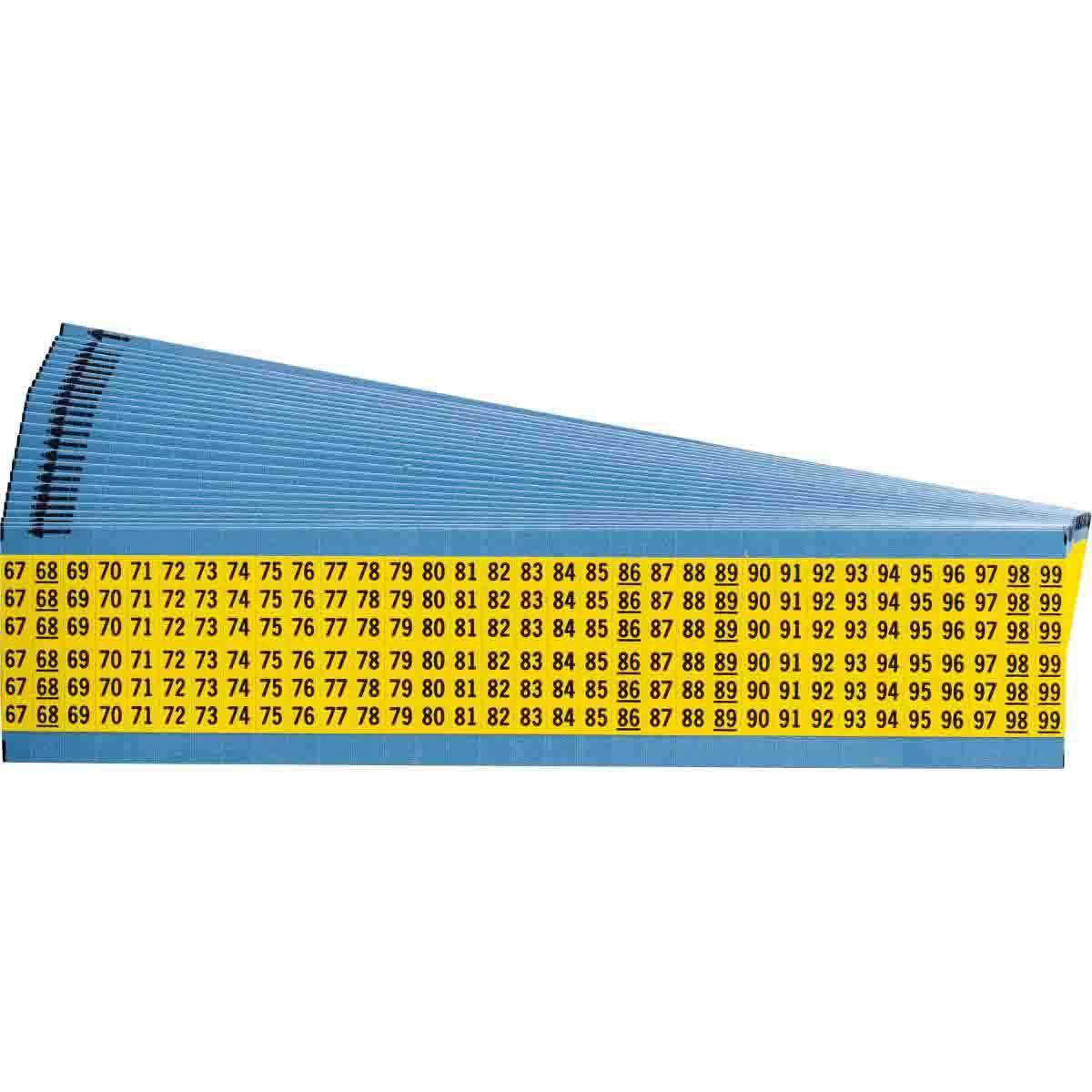 Brady® WM-67-99-YL-PK Wire Marker Cards