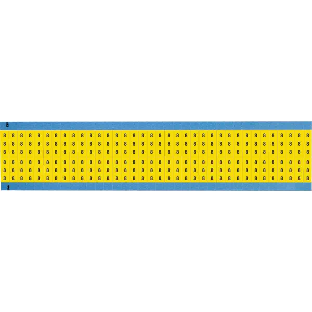 Brady® WM-8-YL-SC-PK Wire Marker Cards