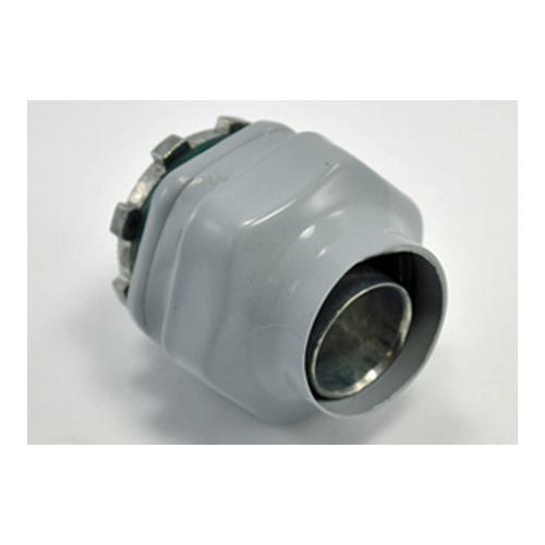 Bridgeport® 431-LT2C Straight Liquid Tight Connector, 3/4 in Trade, Die Cast Zinc, Polyolefin Coated