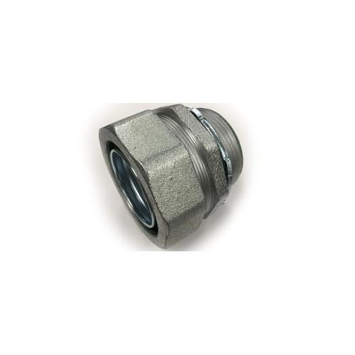 Bridgeport® 439-SLTI Straight Liquid Tight Connector With Insulated Throat, 4 in Trade, Malleable Iron, Electro-Plated Zinc