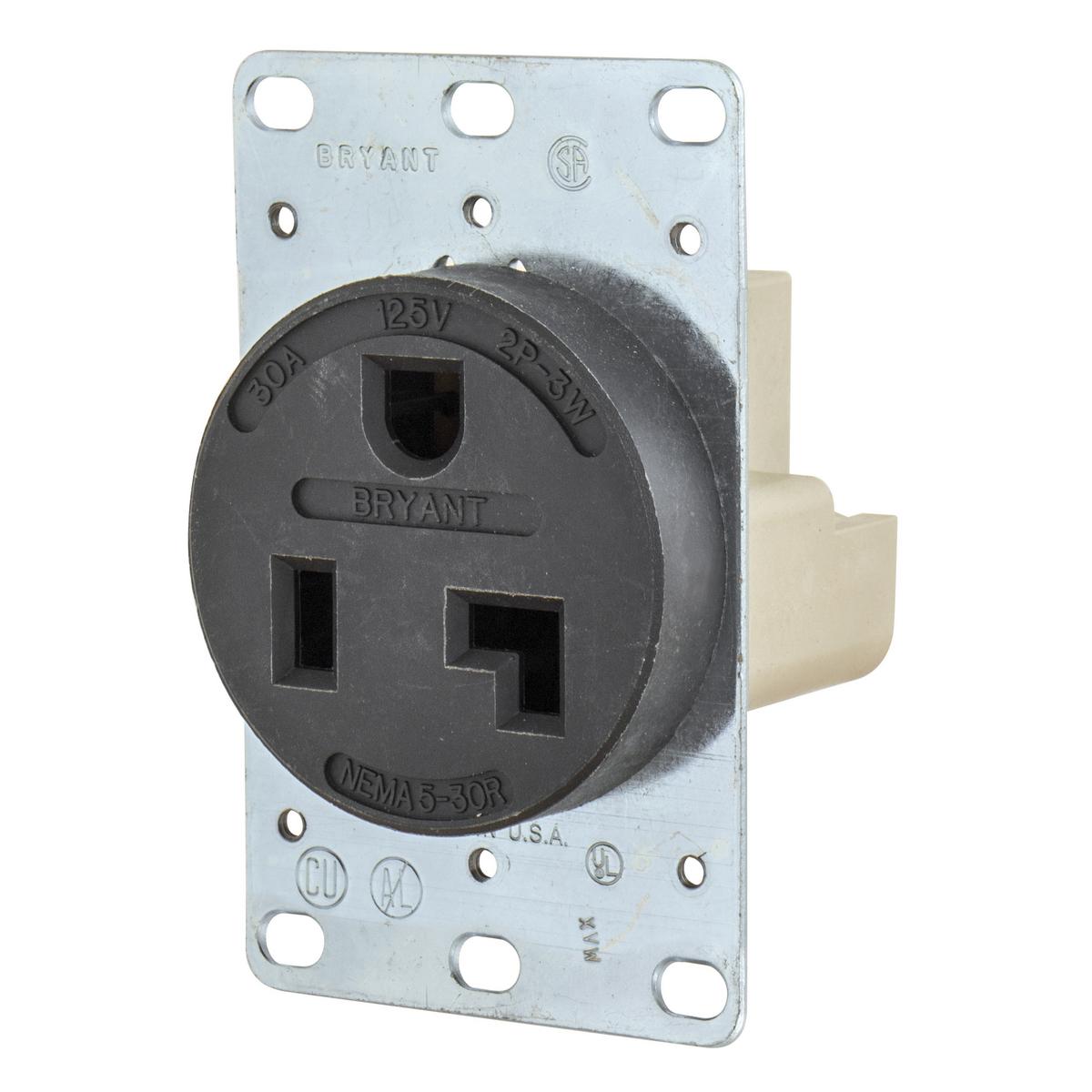 Bryant Electric 9530FR Straight Blade Receptacles
