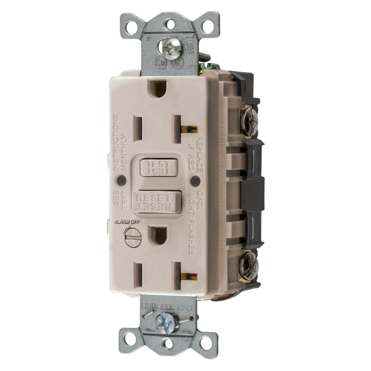 Hubbell Wiring Device-Kellems GFRST20LAB GFCI Receptacles