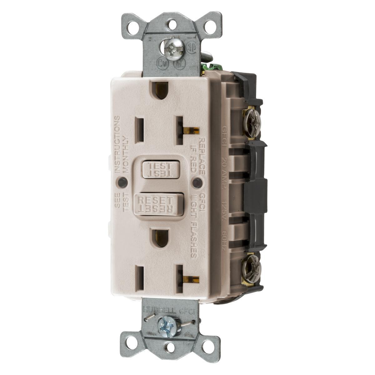 Hubbell Wiring Device-Kellems GFRST20LAU GFCI Receptacles