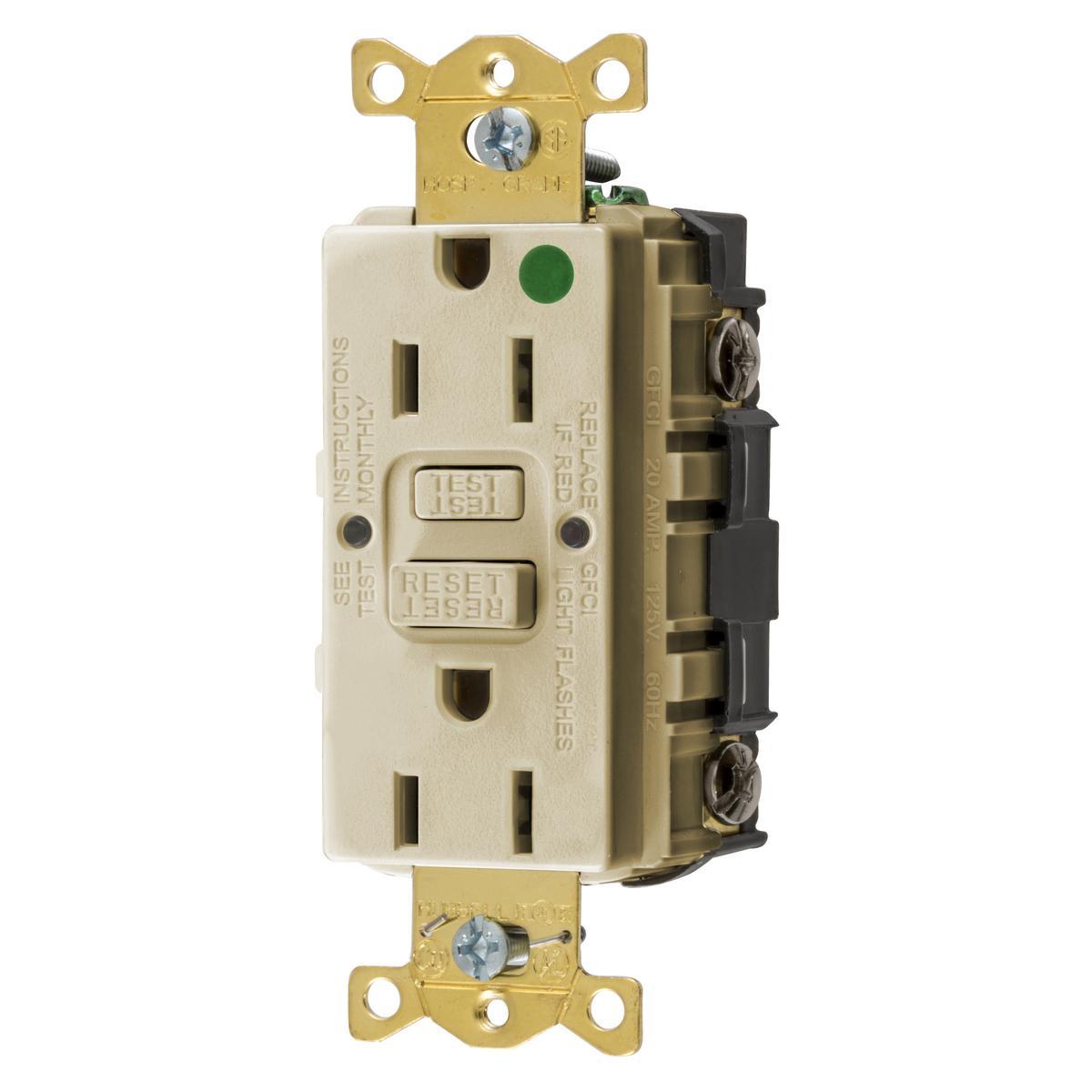 Hubbell Wiring Device-Kellems GFRST82IU GFCI Receptacles