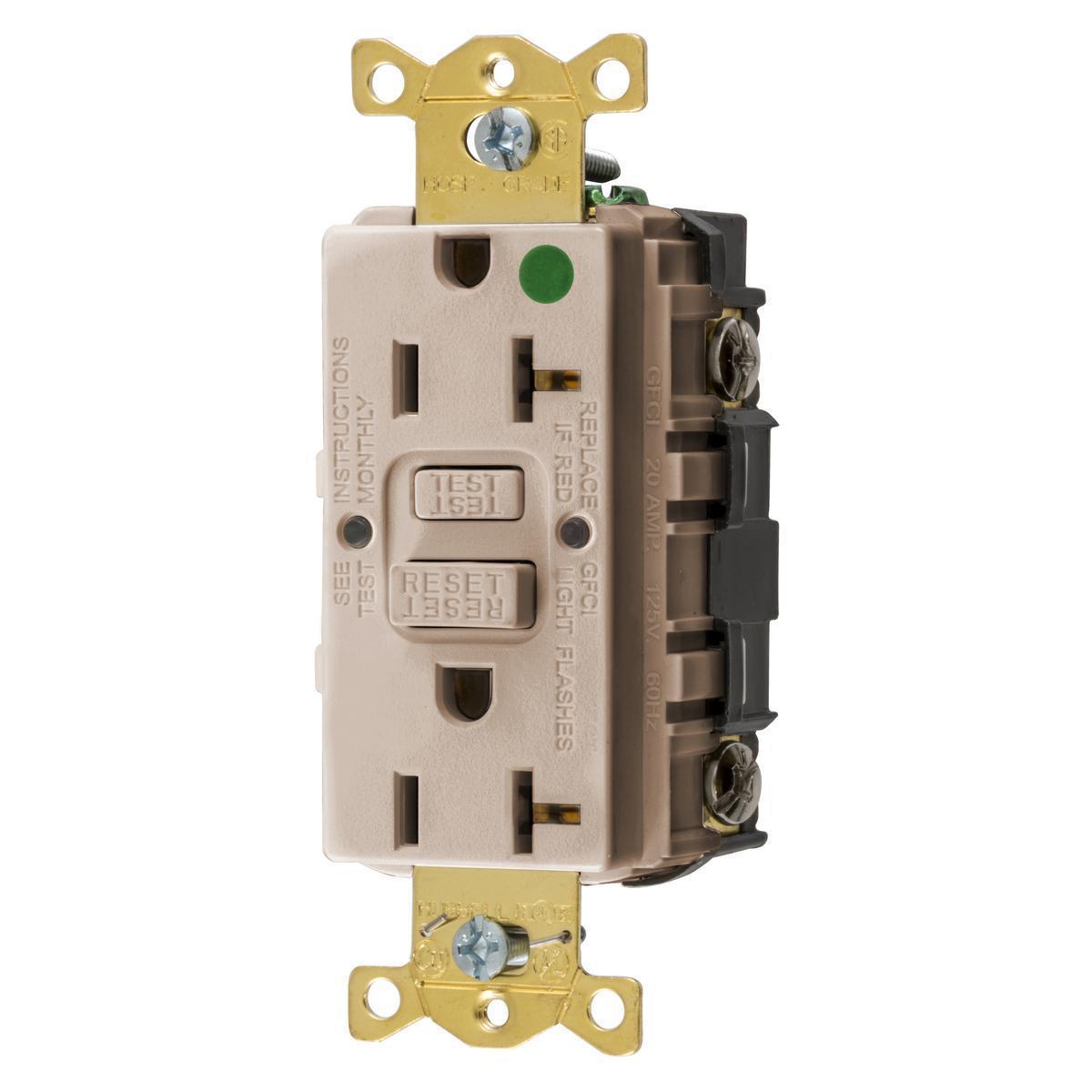 Hubbell Wiring Device-Kellems GFRST83ALU GFCI Receptacles