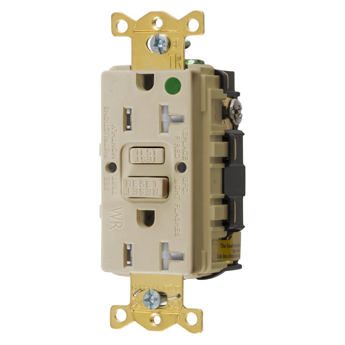 Hubbell Wiring Device-Kellems GFTWRST83IU GFCI Receptacles