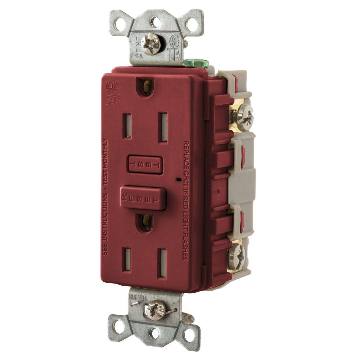 Hubbell Wiring Device-Kellems GFTW15R GFCI Receptacles