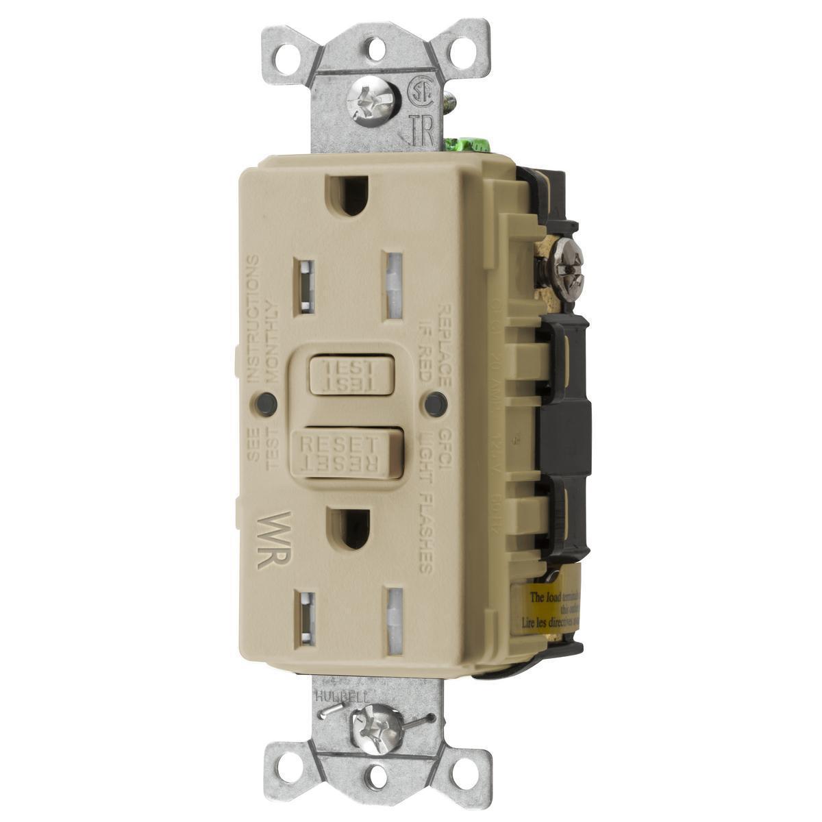 Hubbell Wiring Device-Kellems GFTWRST15IU GFCI Receptacles