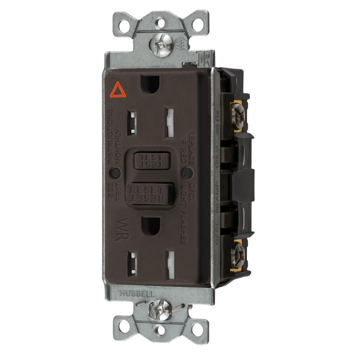 Hubbell Wiring Device-Kellems GFTWRST15IG GFCI Receptacles