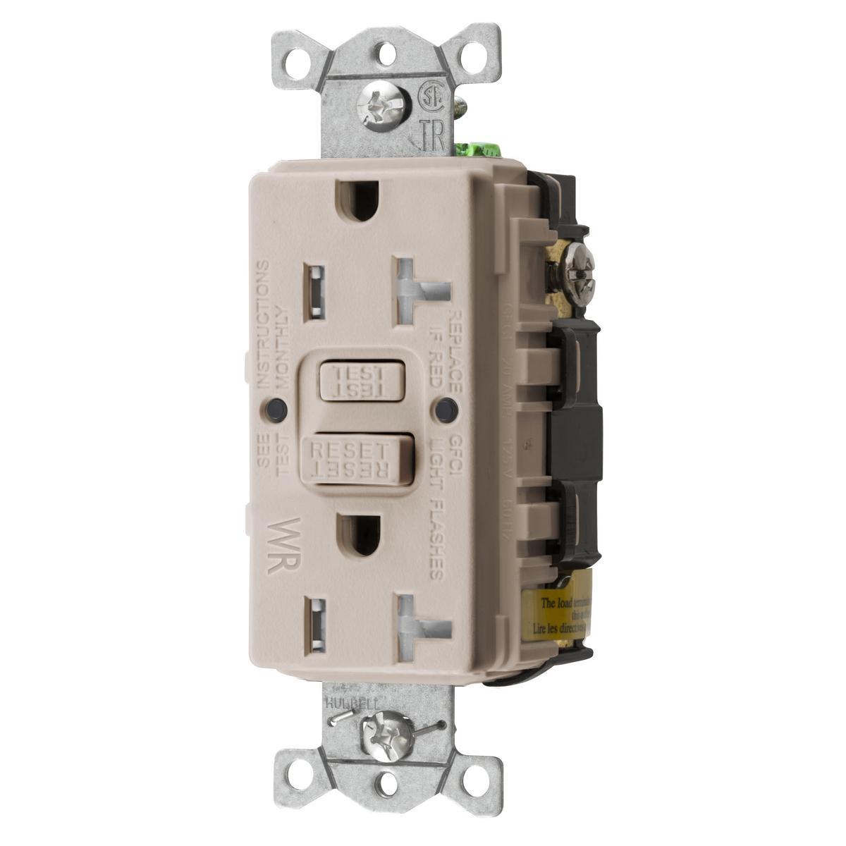 Hubbell Wiring Device-Kellems GFTWRST20LAU GFCI Receptacles