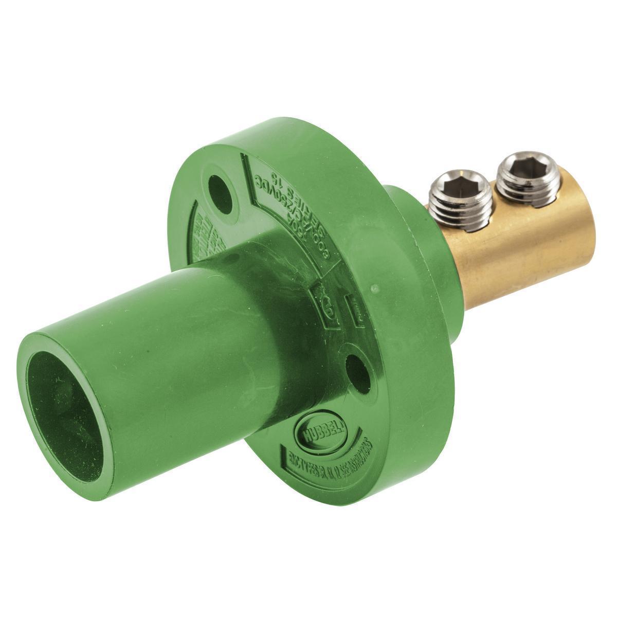 Hubbell Wiring Device-Kellems HBL15MRGN Single Pole Receptacles