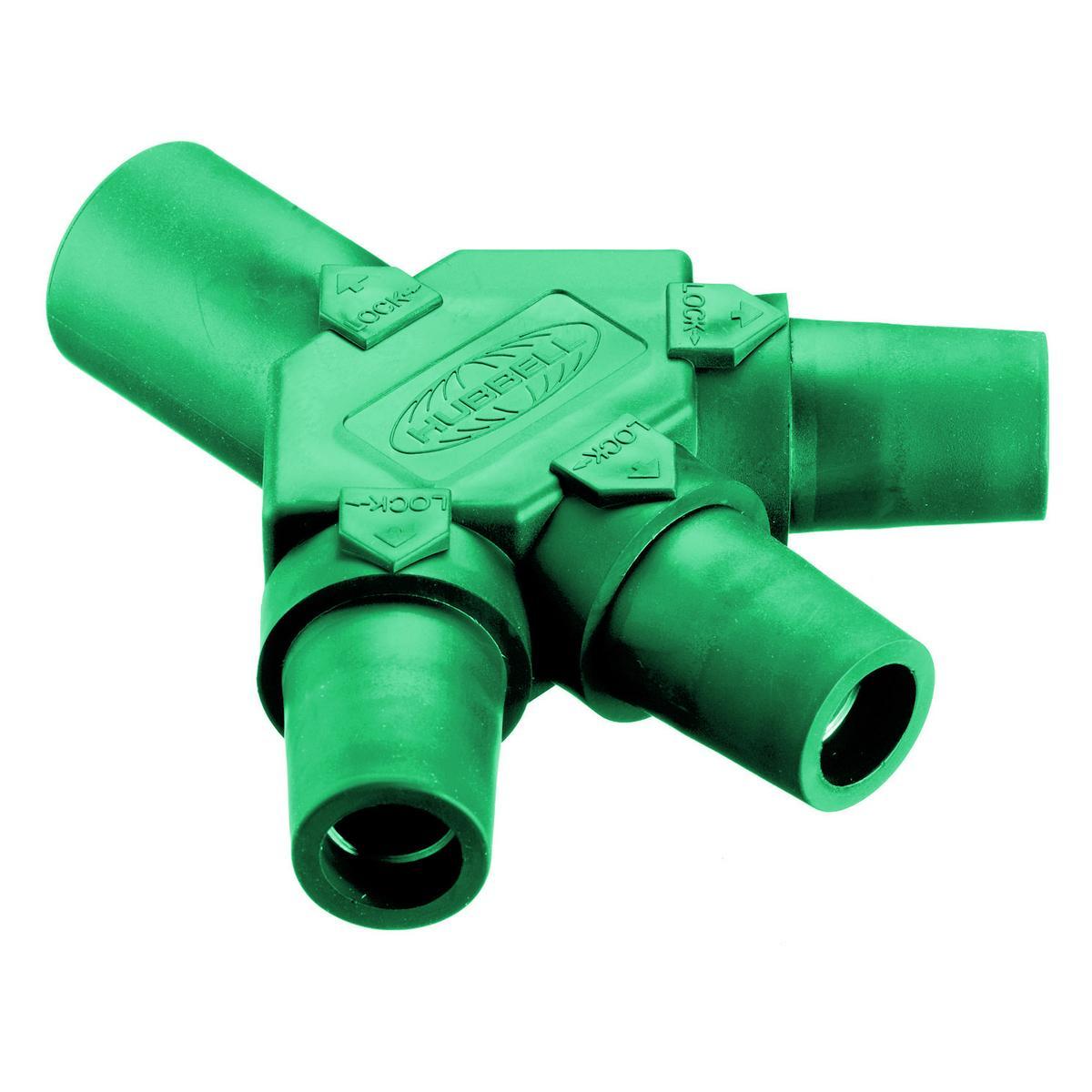 Hubbell Wiring Device-Kellems HBLM3FGN Single Pole Multi Way Connectors