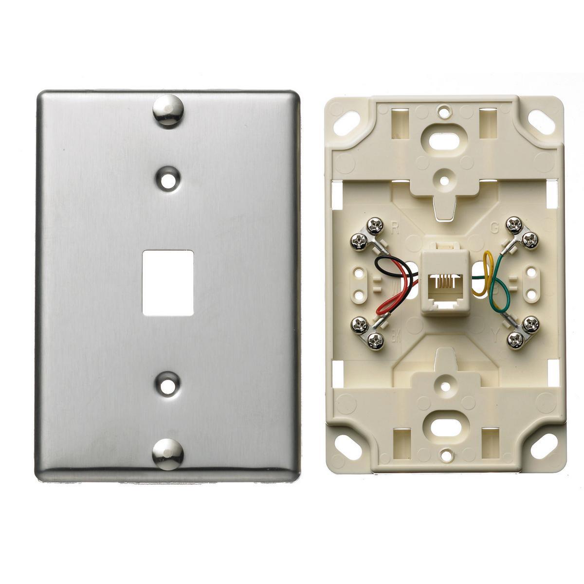 Hubbell Wiring Device-Kellems NS726SS Phone Jacks & Insert Modules