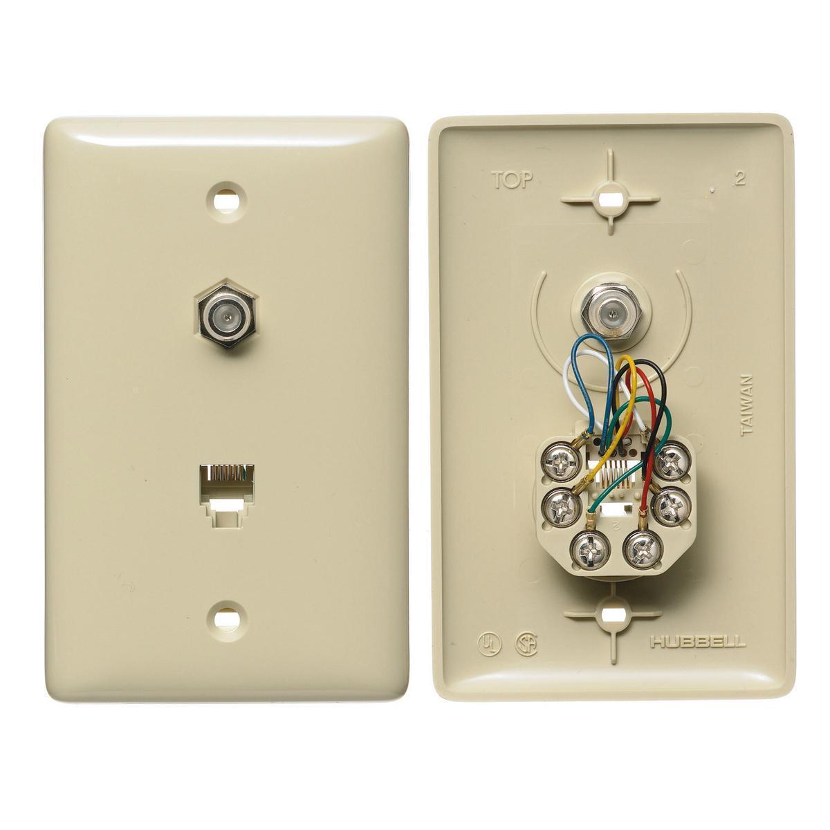 Hubbell Wiring Device-Kellems NS748I Combination Outlets