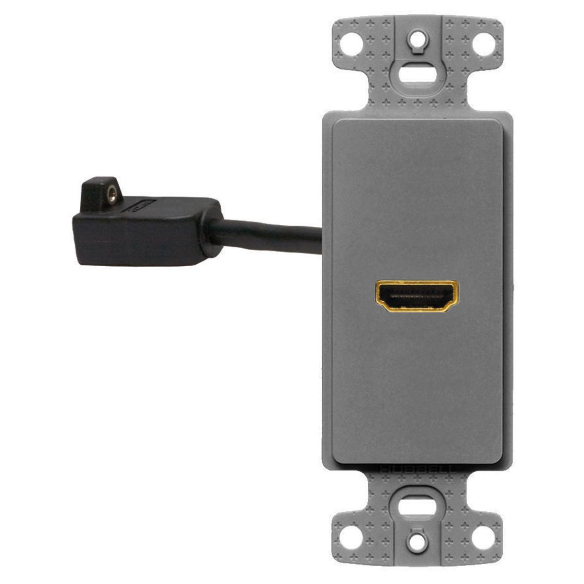 Hubbell Wiring Device-Kellems NS801GY A/V HDMI Jacks & Insert Modules