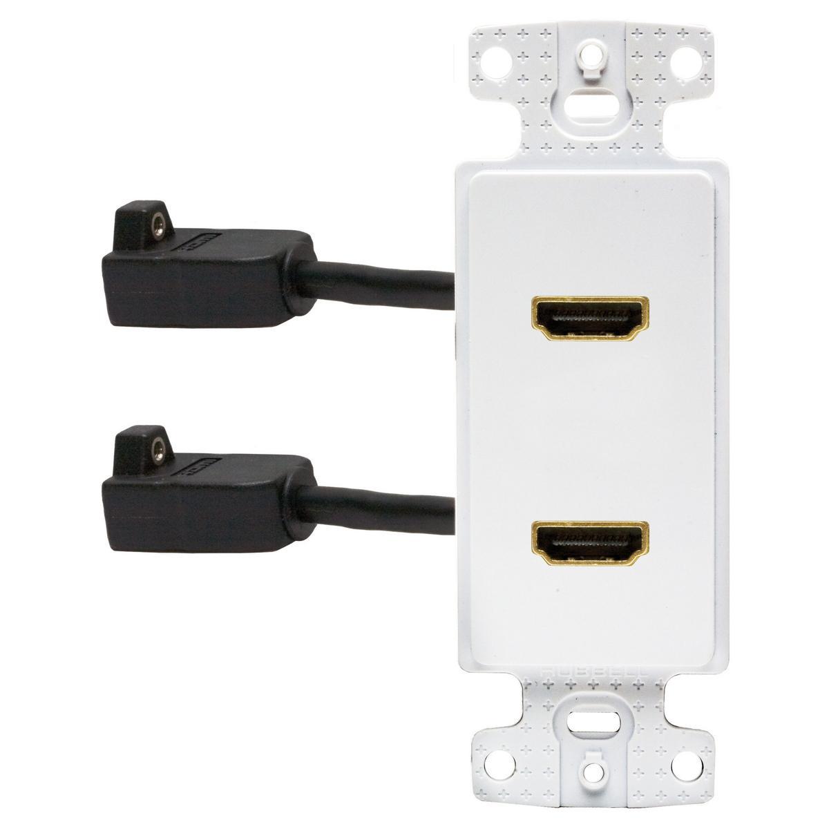 Hubbell Wiring Device-Kellems NS802W A/V HDMI Jacks & Insert Modules