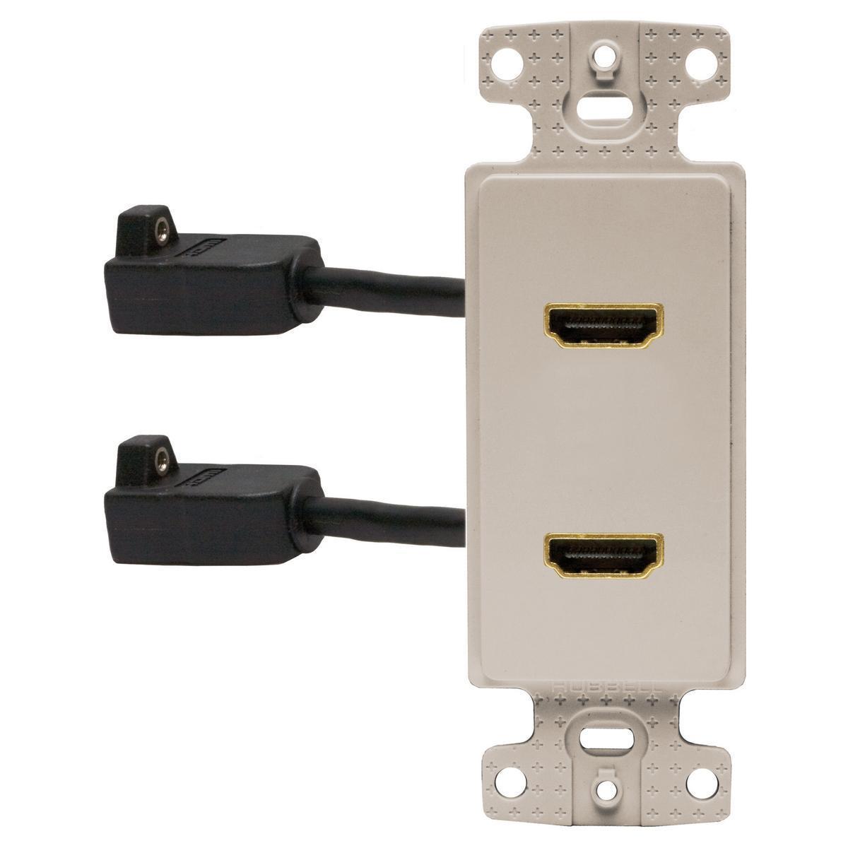 Hubbell Wiring Device-Kellems NS802LA A/V HDMI Jacks & Insert Modules