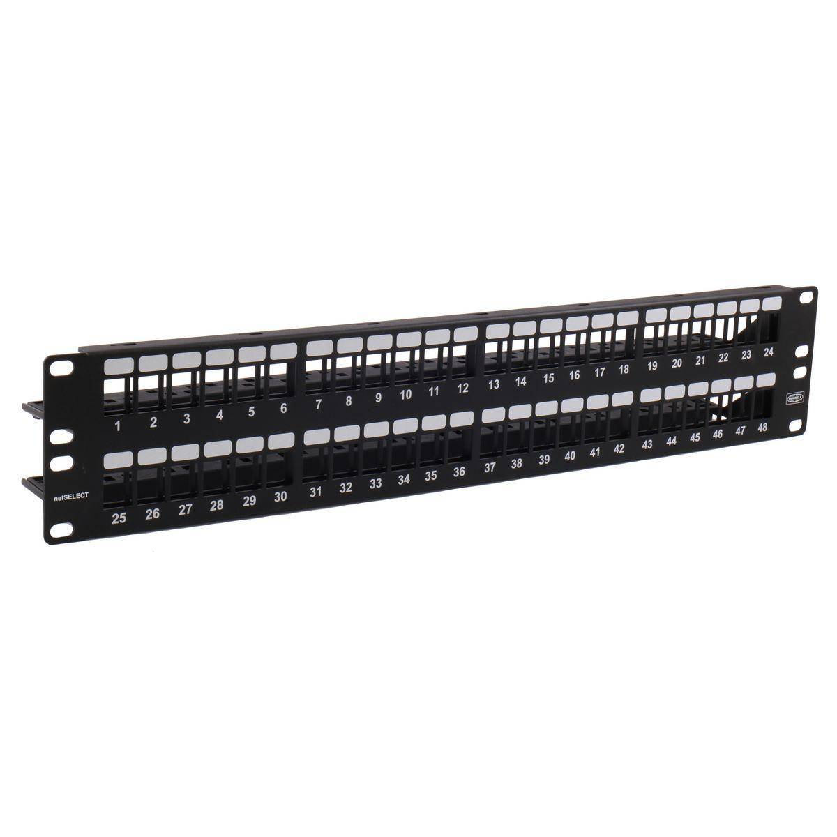 Hubbell Wiring Device-Kellems NSPJ48 CU Media Patch Panels - Unloaded