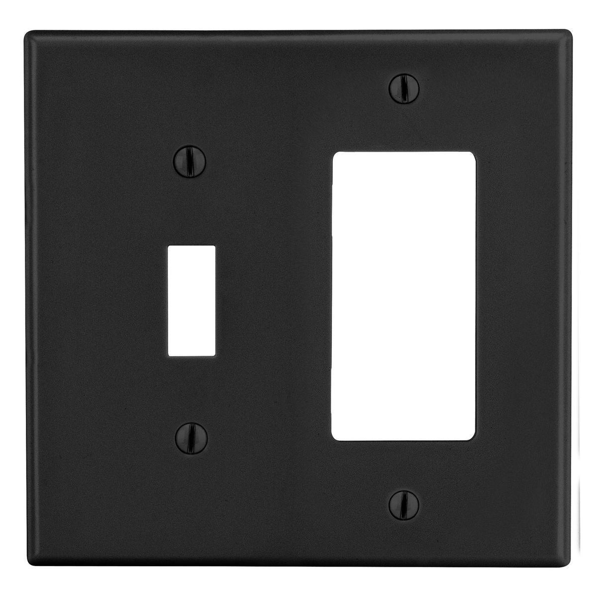 Hubbell Wiring Device-Kellems PJ126BK Combination Wallplates
