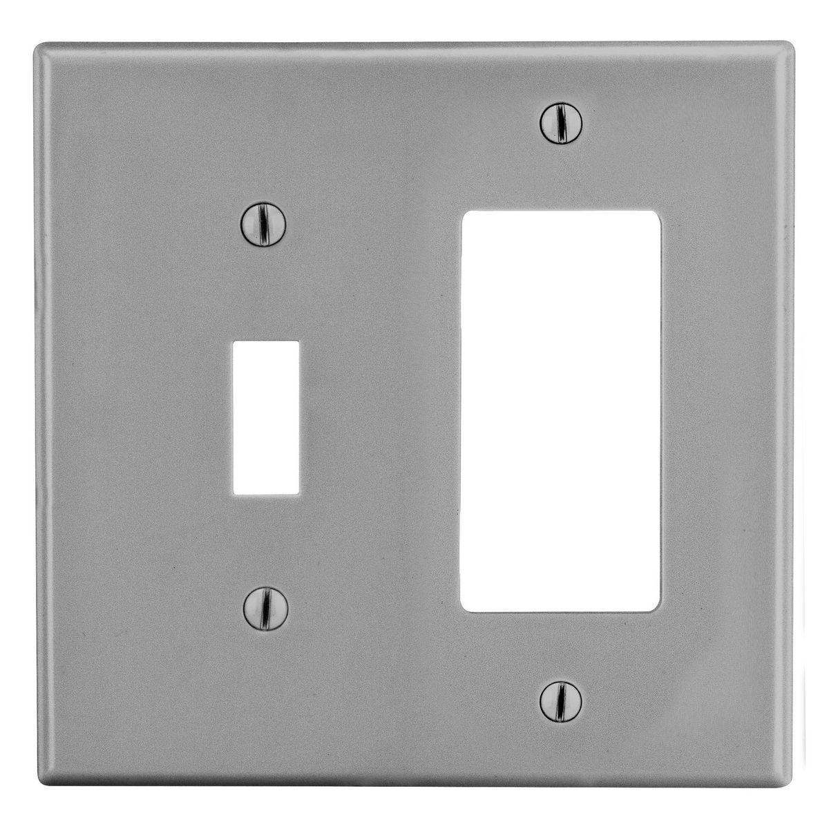 Hubbell Wiring Device-Kellems PJ126GY Combination Wallplates