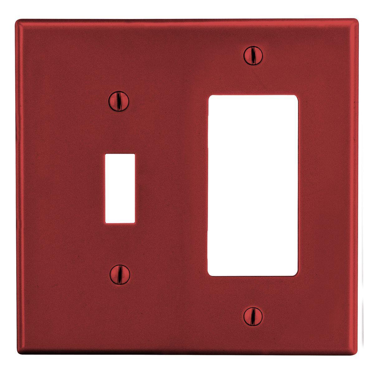 Hubbell Wiring Device-Kellems P126R Combination Wallplates