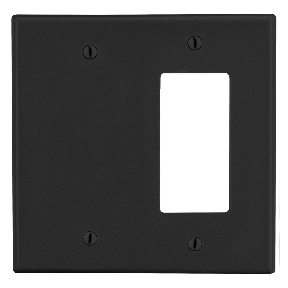 Hubbell Wiring Device-Kellems PJ1326BK Combination Wallplates