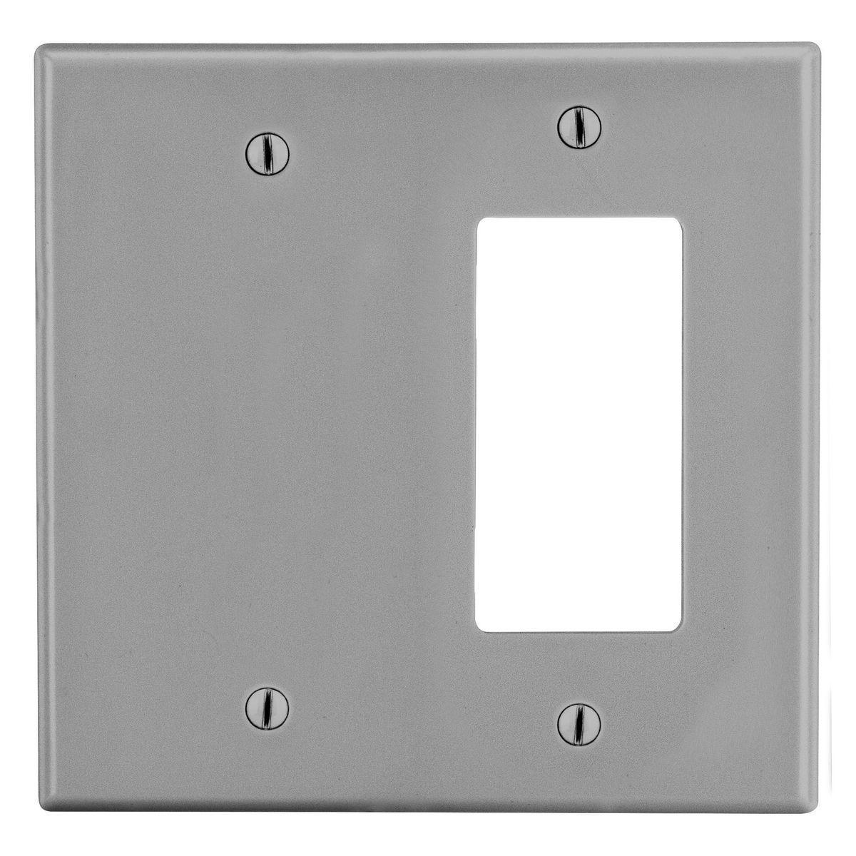 Hubbell Wiring Device-Kellems PJ1326GY Combination Wallplates