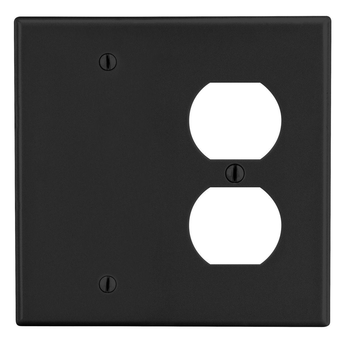Hubbell Wiring Device-Kellems P138BK Combination Wallplates