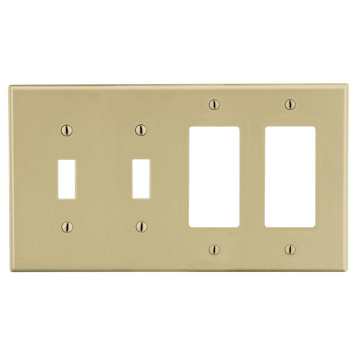 Hubbell Wiring Device-Kellems P2262I Combination Wallplates