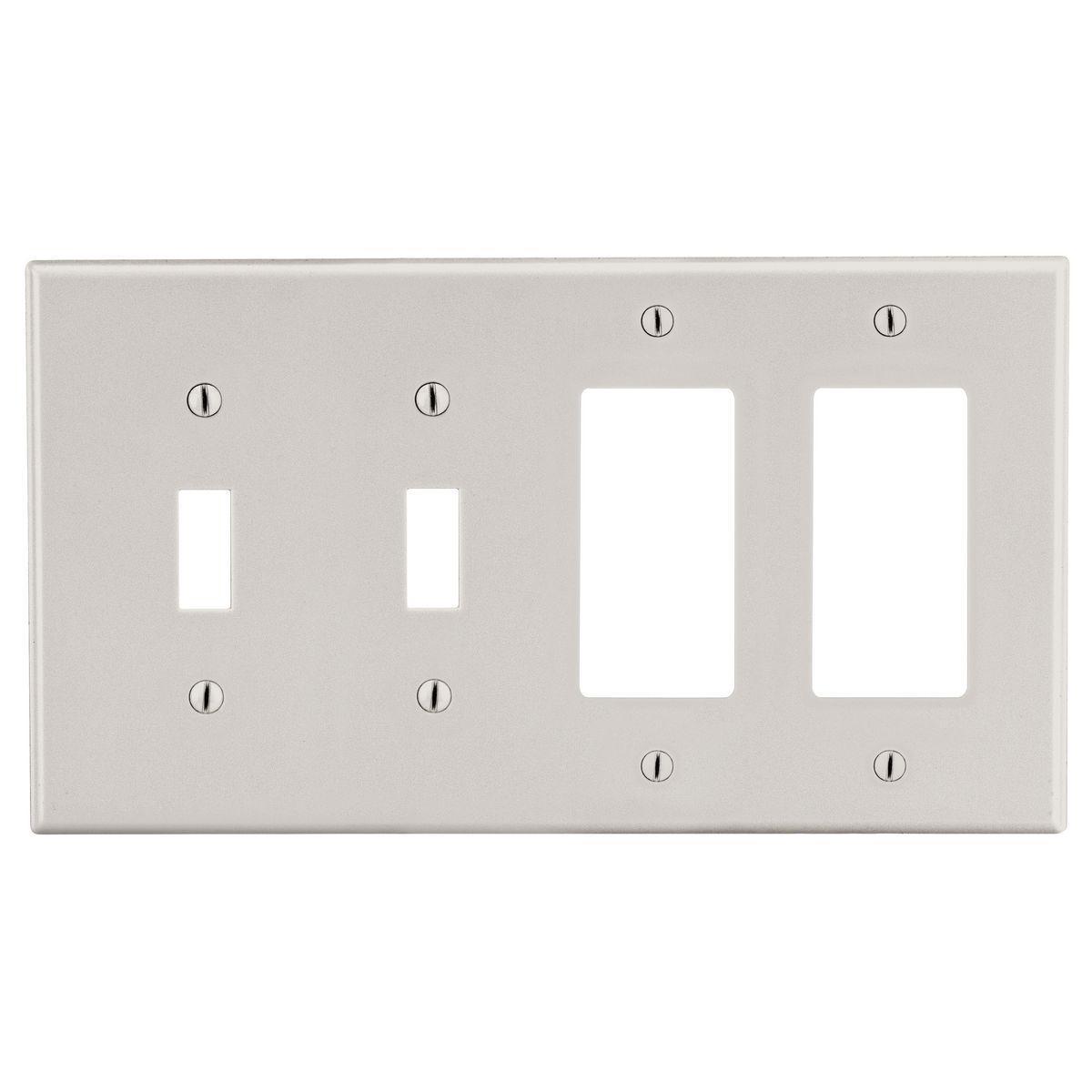 Hubbell Wiring Device-Kellems P2262LA Combination Wallplates