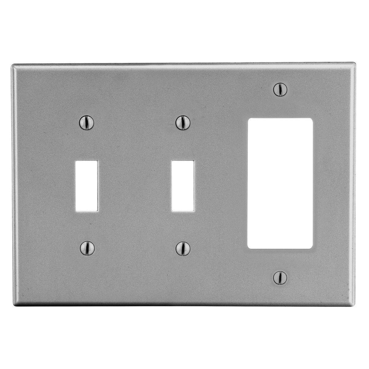 Hubbell Wiring Device-Kellems PJ226GY Combination Wallplates