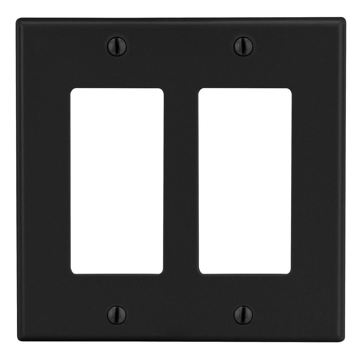 Hubbell Wiring Device-Kellems P262BK Decorative Wallplates
