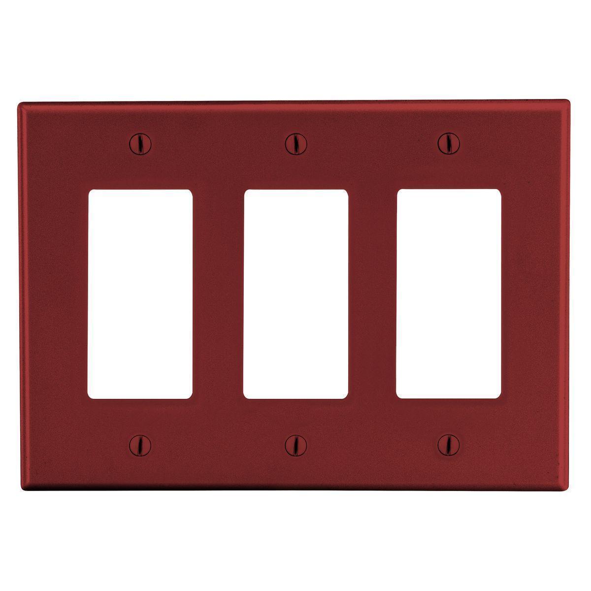 Hubbell Wiring Device-Kellems P263R Decorative Wallplates