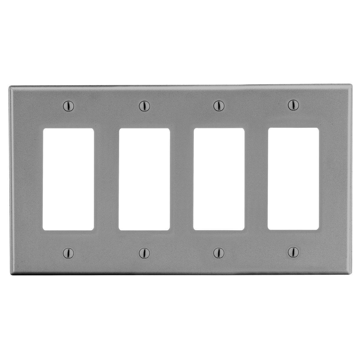 Hubbell Wiring Device-Kellems P264GY Decorative Wallplates