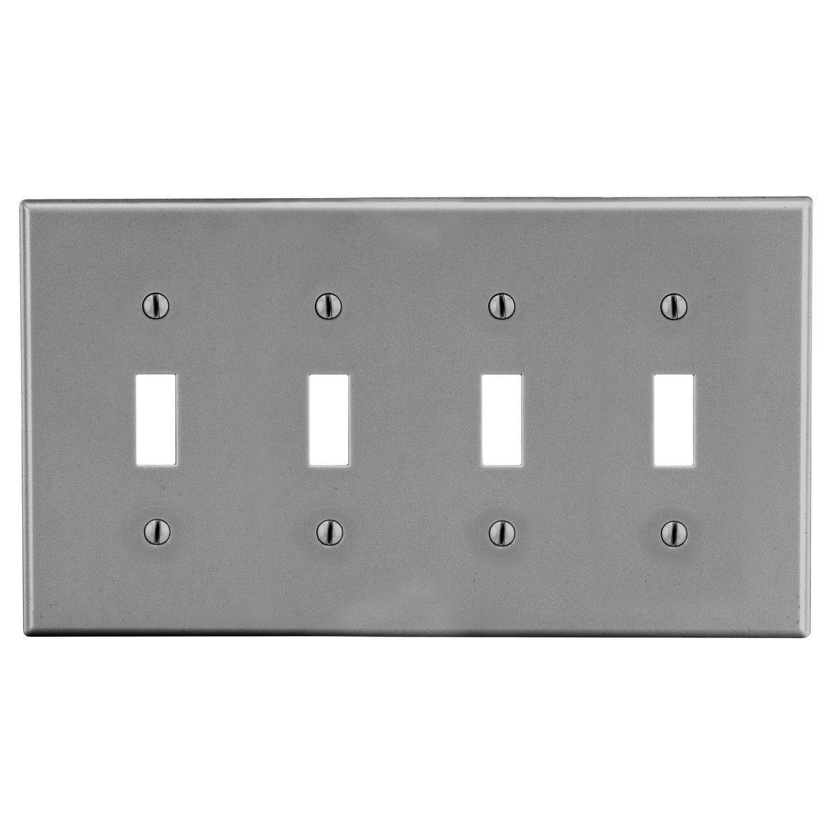 Hubbell Wiring Device-Kellems PJ4GY Standard Wallplates