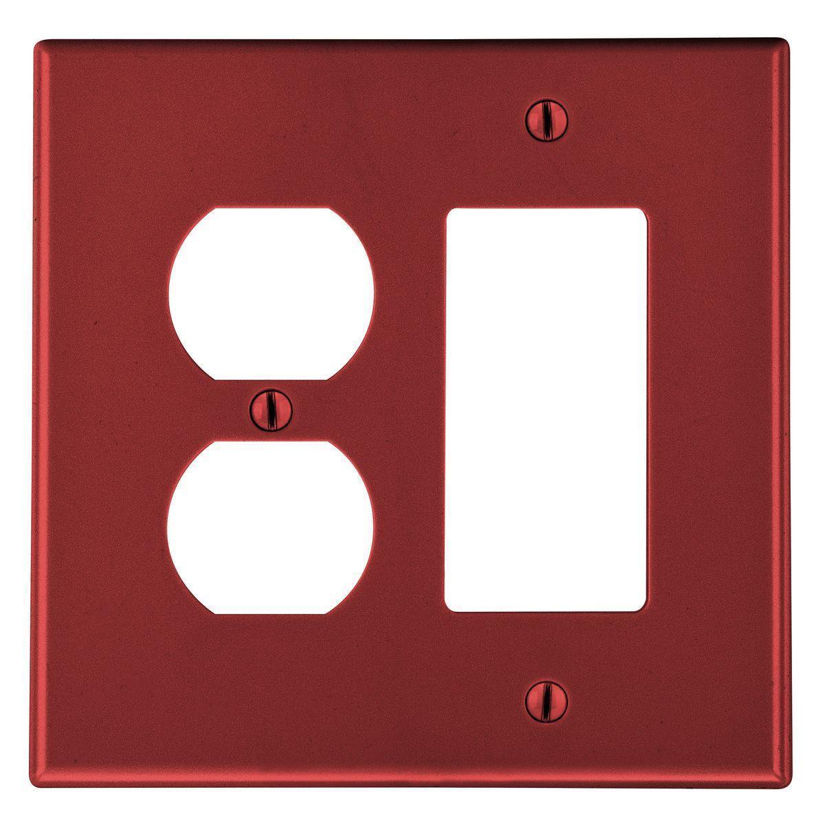 Hubbell Wiring Device-Kellems P826R Combination Wallplates