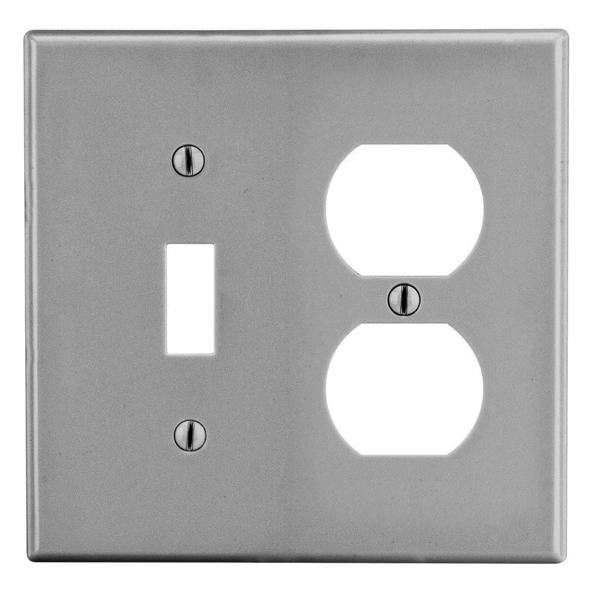 Hubbell Wiring Device-Kellems PJ18GY Combination Wallplates