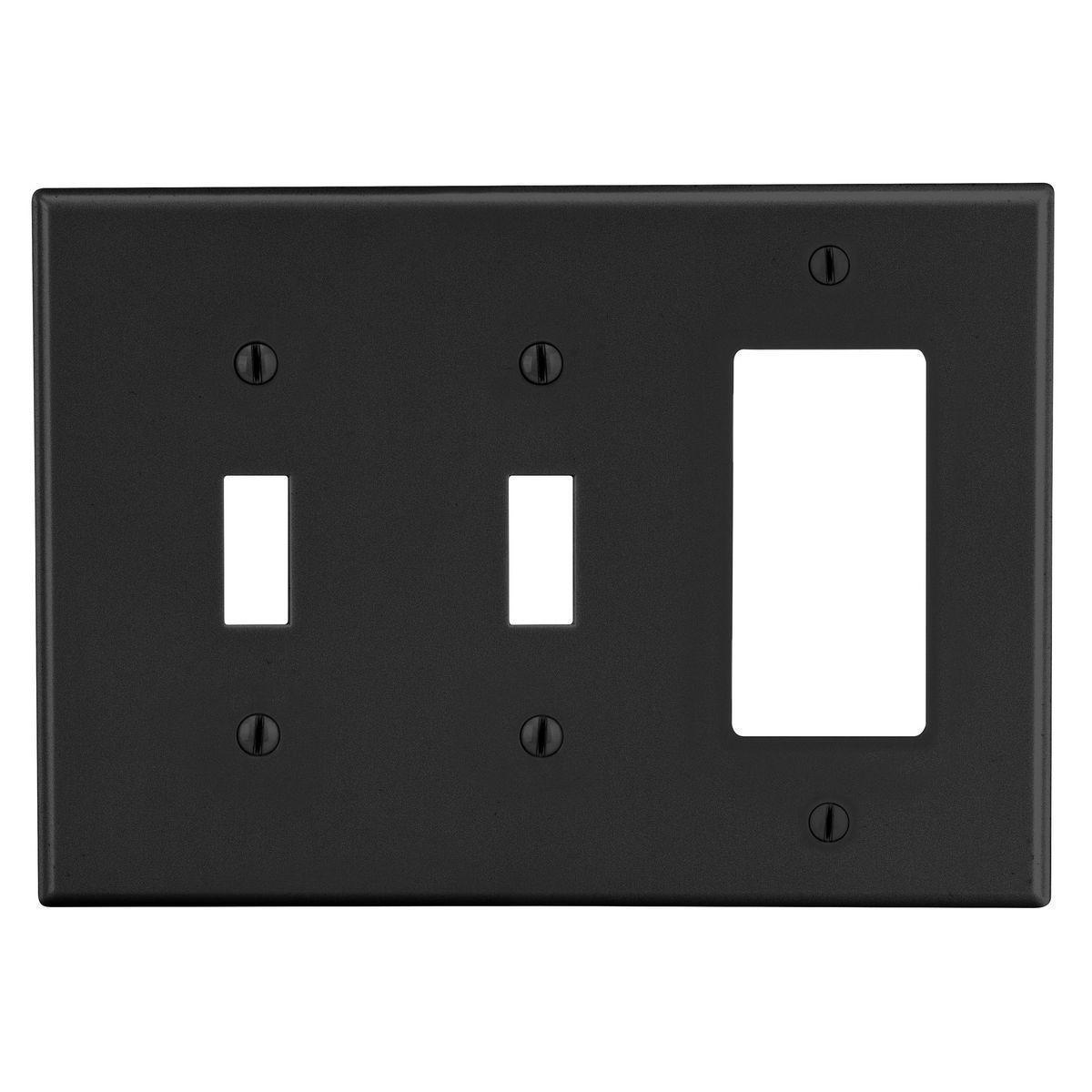 Hubbell Wiring Device-Kellems PJ226BK Combination Wallplates