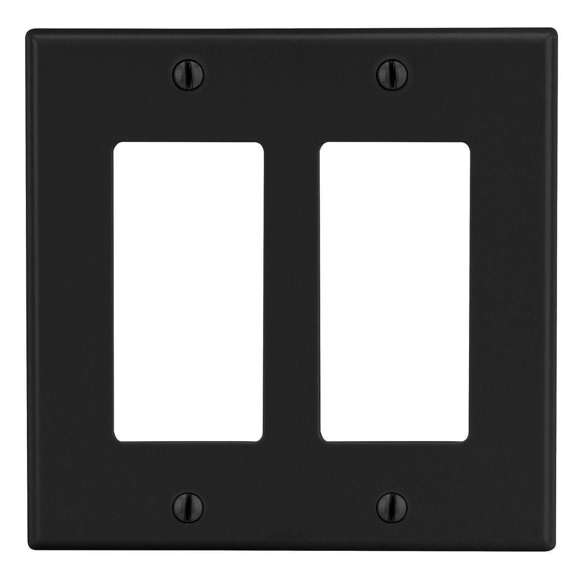 Hubbell Wiring Device-Kellems PJ262BK Decorative Wallplates