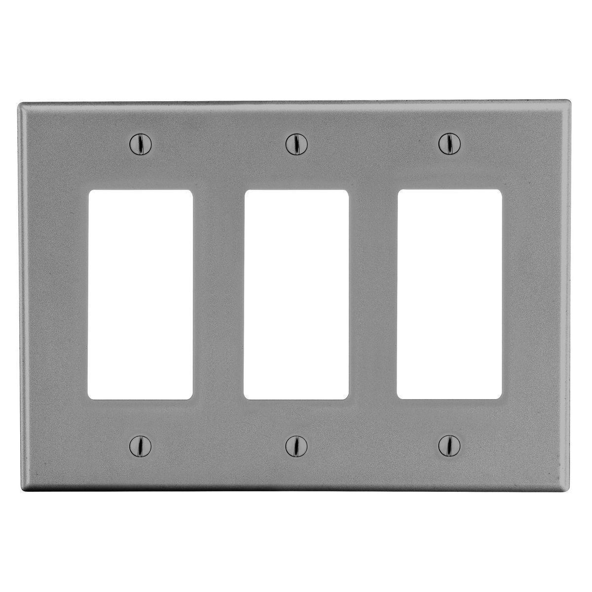 Hubbell Wiring Device-Kellems PJ263GY Decorative Wallplates
