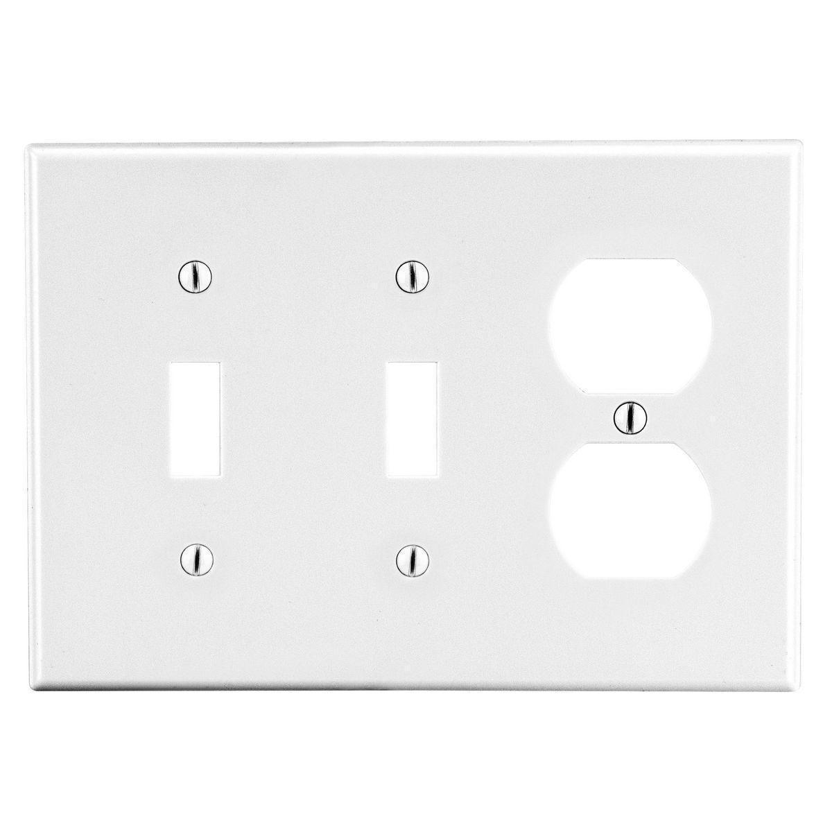 Hubbell Wiring Device-Kellems PJ28W Combination Wallplates