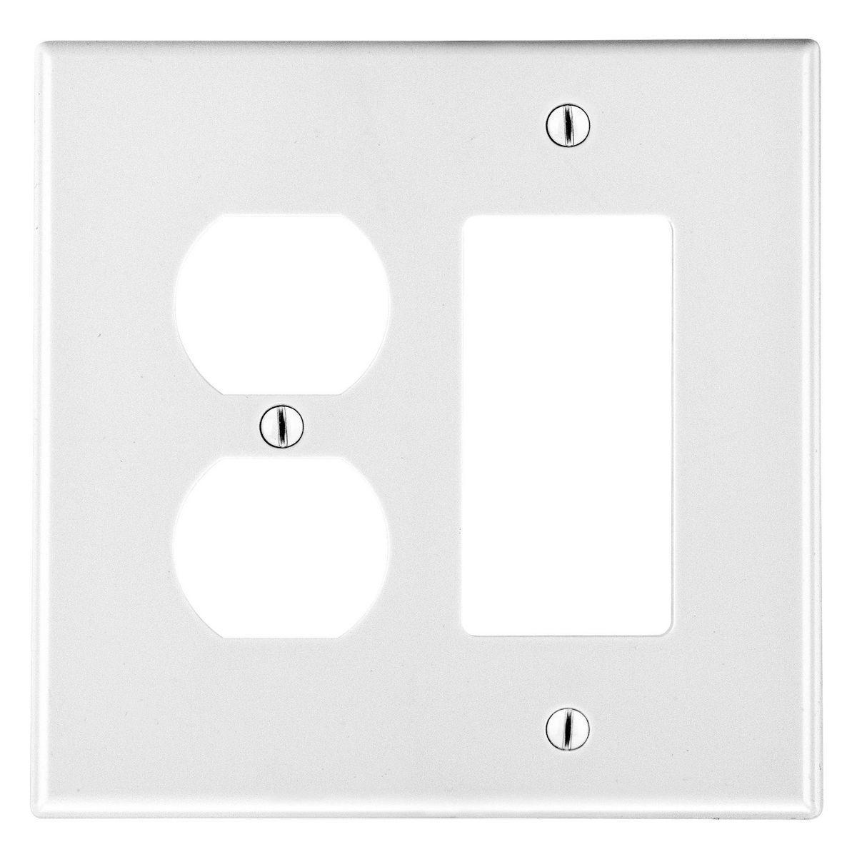 Hubbell Wiring Device-Kellems PJ826W Combination Wallplates